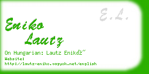 eniko lautz business card